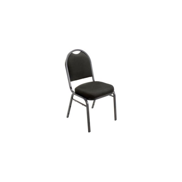 National Public Seating Interion Banquet Chair With Mid Back, Fabric, Black INT-9260-BT - main